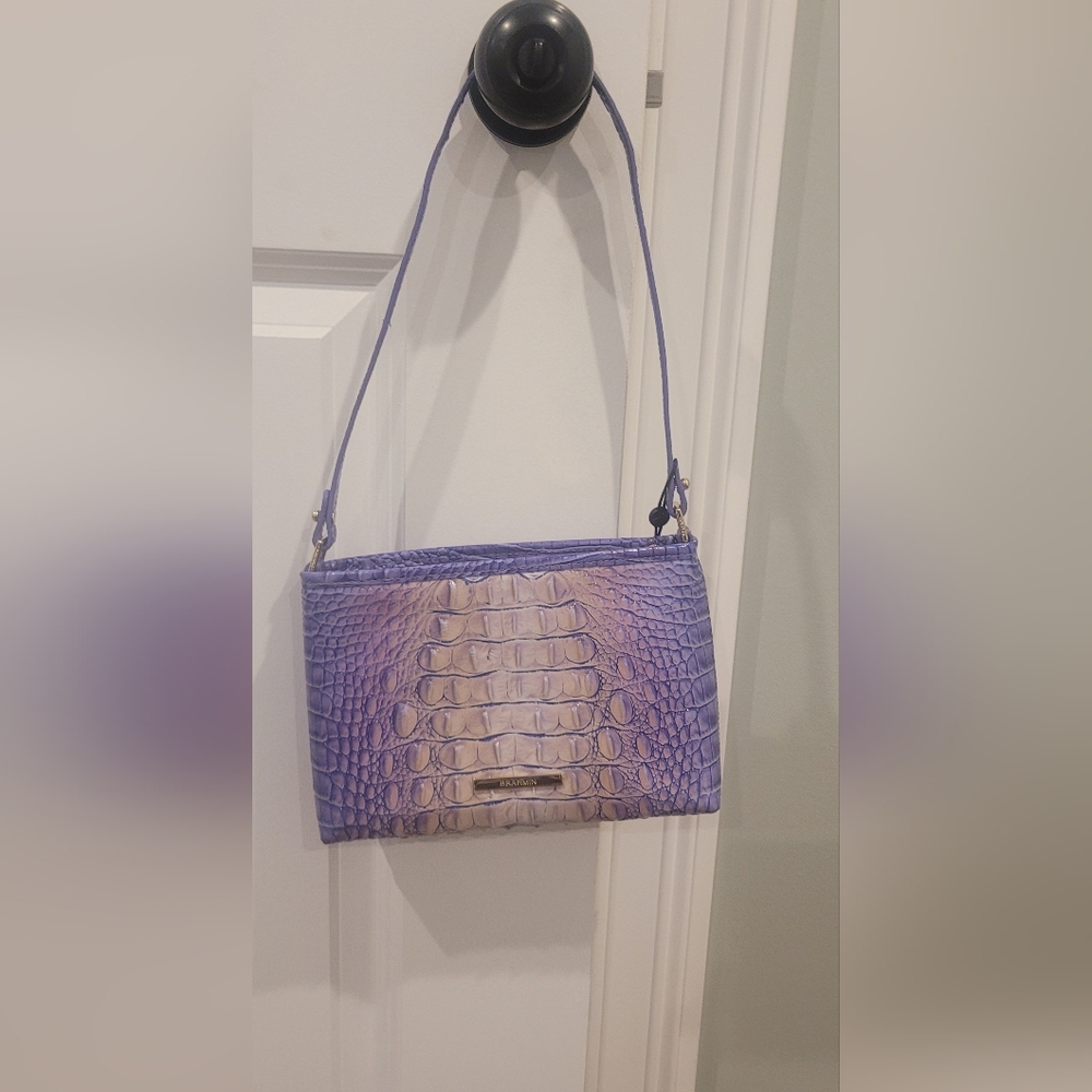 Brahmin Lorelei Shoulder Croc-Embossed Crossbody Bag - Picture 5 of 14
